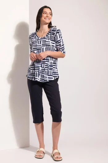 FOIL Tops-LEADING LADY TOP