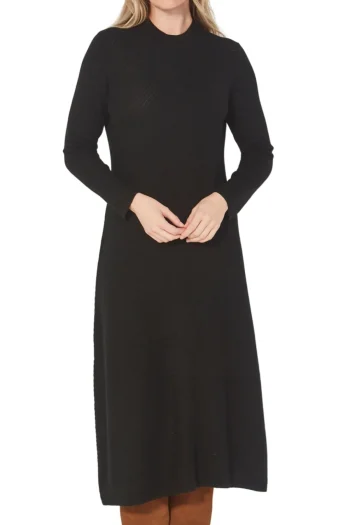 VERGE Dresses|Winter Style-LENNOX DRESS BLACK