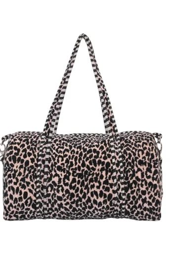 CYC TOTES Bags-VELVET WEEKENDER LEOPARD