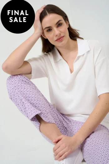 BRAX Tops|Weekend Edit-LILIAN COLLAR TOP