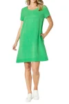GORDON SMITH Dresses|Weekend Edit-LINO STITCH DRESS GREEN