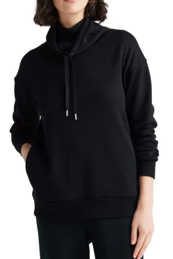TOORALLIE Track Tops-LOUNGE FUNNEL NECK