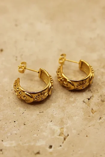 LOVE FROM LILOU Jewellery|Winter Style-LUNA EARRINGS GOLD