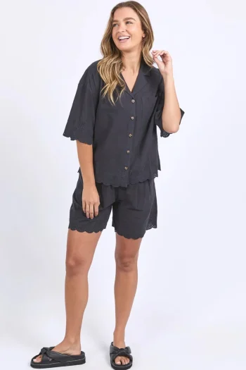 FOXWOOD Shirts-MADELEINE SHIRT BLACK