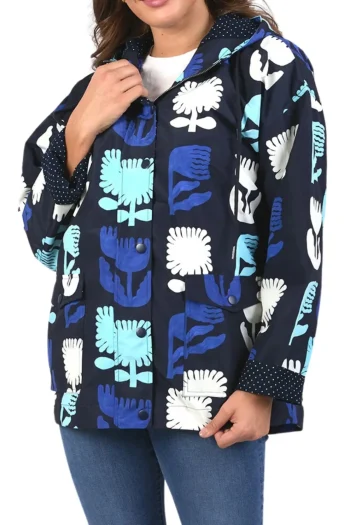 ELM Jackets|Winter Style-MADELEINE STAMER RAINCOAT NAVY