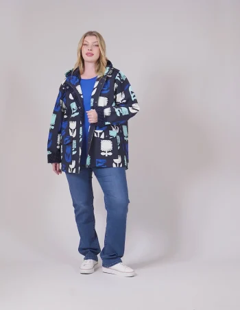 ELM Jackets|Winter Style-MADELEINE STAMER RAINCOAT NAVY