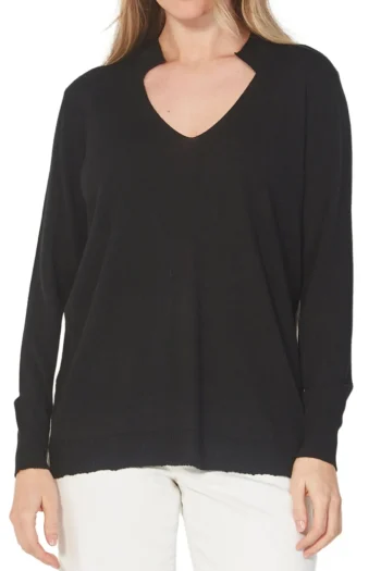 VERGE Jumpers|Winter Style-MANHATTAN SWEATER BLACK