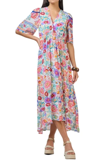 LOOBIES STORY Dresses-MARCELLA MIDI DRESS MULTI