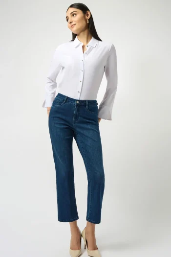 JOSEPH RIBKOFF Jeans-MARGO CLASSIC STRAIGHT JEAN MID-BLUE