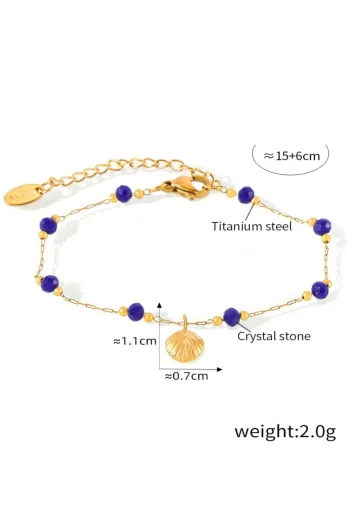 SUSAN ROSE Jewellery-MARINE SHELL BRACELET BLUE