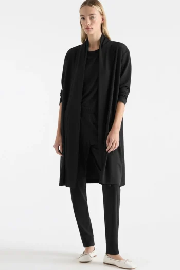 MELA PURDIE Jackets|Travel Essentials-MARTINI COAT BLACK
