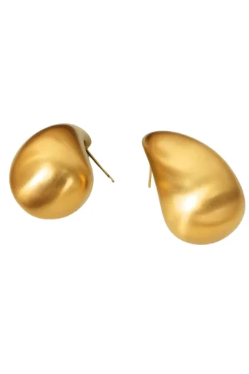 SUSAN ROSE Jewellery|Gift Guide-MATTE BEAN EARRING GOLD