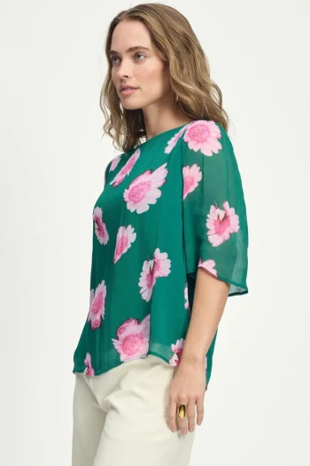 POM Blouses-MEADOW FLOWERS BLOUSE PRINT