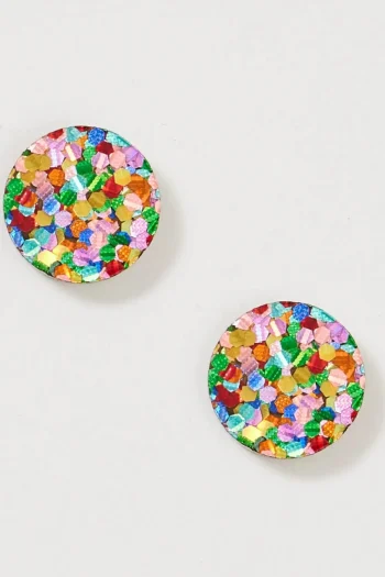MARTHA JEAN Jewellery|Gift Guide-MINI CIRCLE STUD EARRINGS MULTI