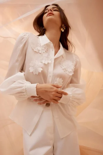 CABLE Blouses-MIRAGE BLOUSE WHITE