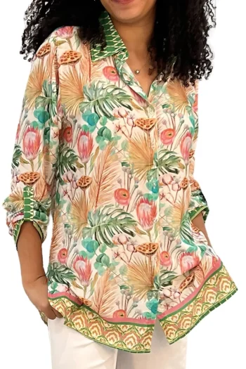 CIENNA Shirts-MONA SHIRT FLOWER