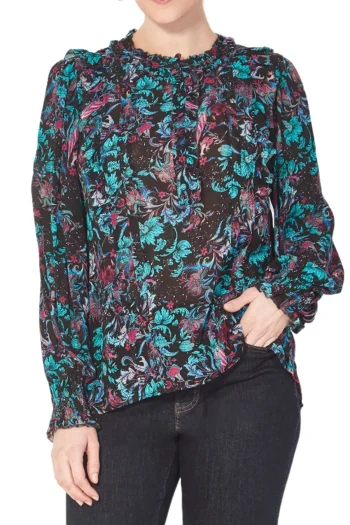 VERGE Blouses|Winter Style-NIGHTSHADE BLOUSE PRINT
