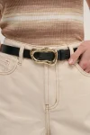 ANGELS WHISPER Belts-ORGANIC BUCKLE BELT BLACK
