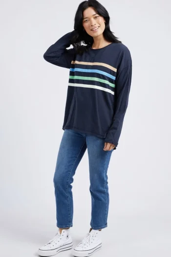 ELM Tracksuits|Track Tops-OUTLOOK SWEAT SAPPHIRE