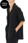 SARA FOX Shirts-PALM S/S SHIRT BLACK