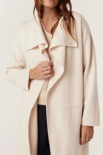 CABLE Cardigans|Winter Style-PARSONS MERINO CARDIGAN ECRU