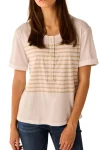LANIA Tops|Travel Essentials-PEARL STRIPE TOP