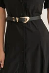 ANGELS WHISPER Belts-PEBBLE DOME BUCKLE BELT
