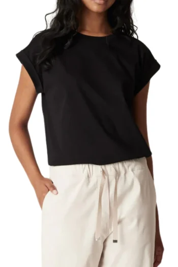 CABLE T Shirts-PIMA TEE