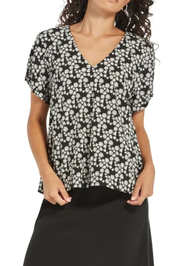 VERGE Tops|Travel Essentials-PIXIE TOP PRINT