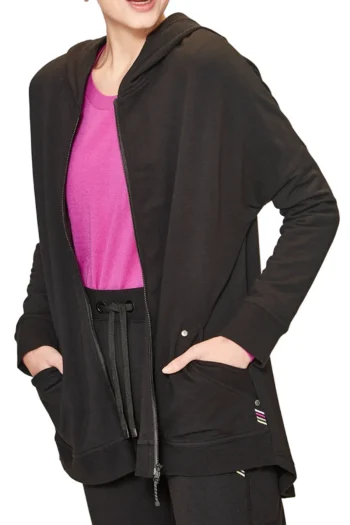 VERGE Tracksuits|Track Jackets-POLISHED JACKET BLACK