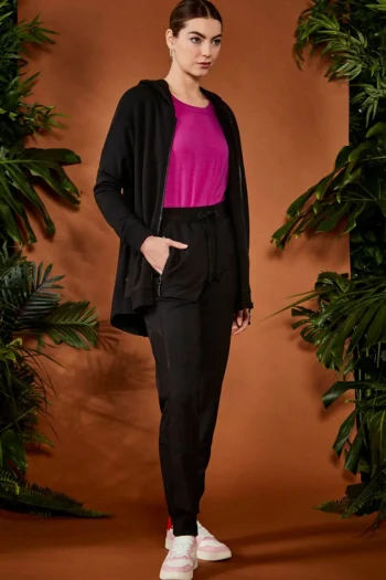 VERGE Tracksuits|Track Jackets-POLISHED JACKET BLACK