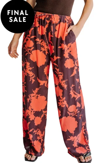 SARA FOX Pants-PORTOFINO PANT CORAL