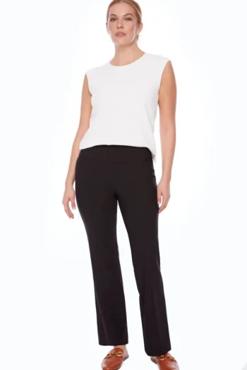 UP Pants|Winter Style-PRECISION BOOTCUT PONTE BLACK