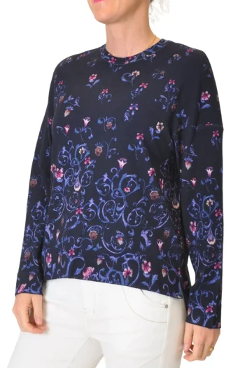 IVKO Jumpers|Winter Style-PRINTED PULLOVER PURPLE