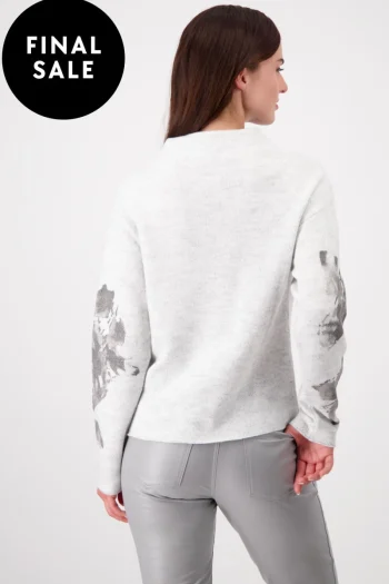 MONARI Tracksuits|Jumpers-PRINTED PULLOVER CLOUD