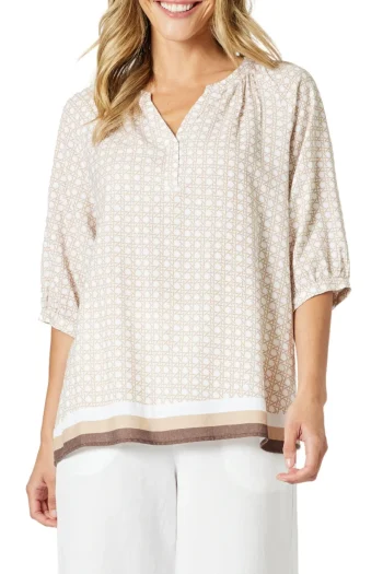 GORDON SMITH Tops|Weekend Edit-RATTAN TOP NATURAL