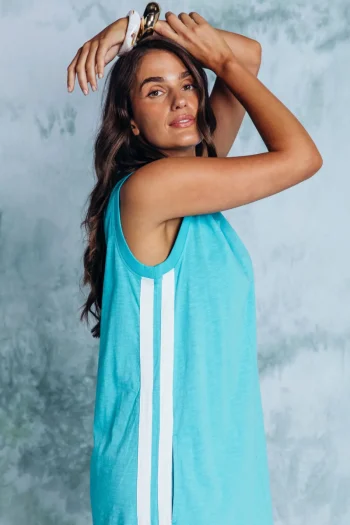 FOXWOOD Dresses-RECOVERY TANK DRESS SKY