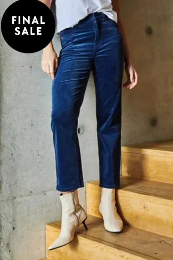 KIREINA Jeans-ROSE CORD JEAN IMPERIAL BLUE