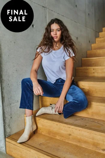 KIREINA Jeans-ROSE CORD JEAN IMPERIAL BLUE