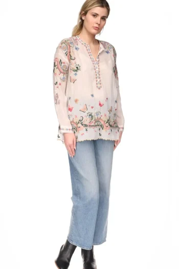 JOHNNY WAS Tops-SAMI TUNIC ECRU