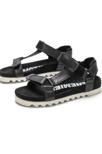 ROLLIES Shoes-SANDAL TOOTH WEDGE BLACK