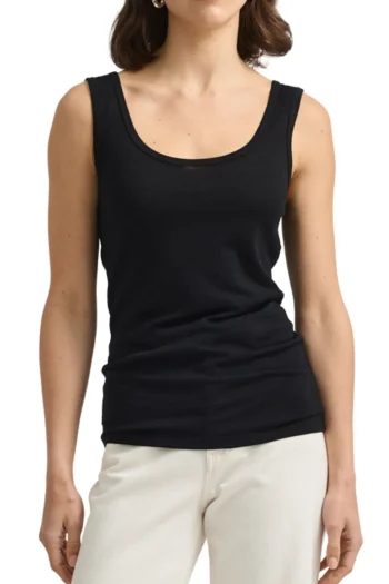 TOORALLIE Tops-SCOOP MERINO TANK