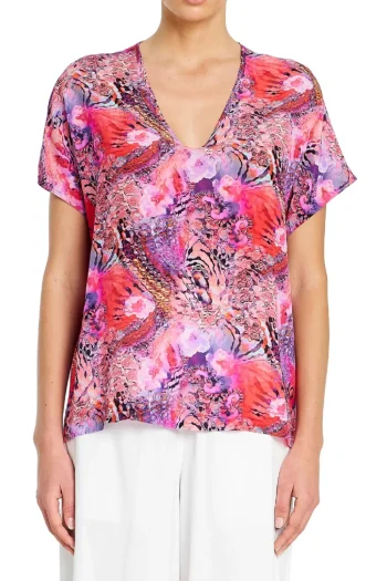 MELA PURDIE Tops-SCOOP SHELL TOP KALEIDOSCOPE