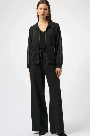 JOSEPH RIBKOFF Pants-SCUBA JERSEY PANT BLACK