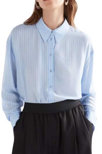 ELK Shirts|Winter Style-SERA SHIRT PALE-BLUE