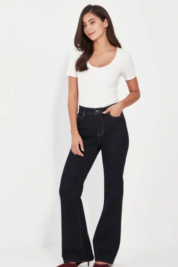 VERGE Jeans|Winter Style-SHAKIRA JEAN DARK-INDIGO