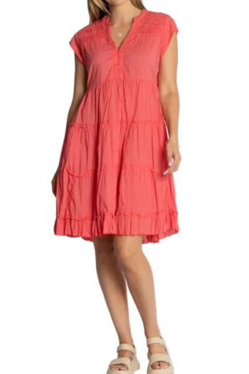 LULA LIFE Dresses-SHAYNA TIERED DRESS