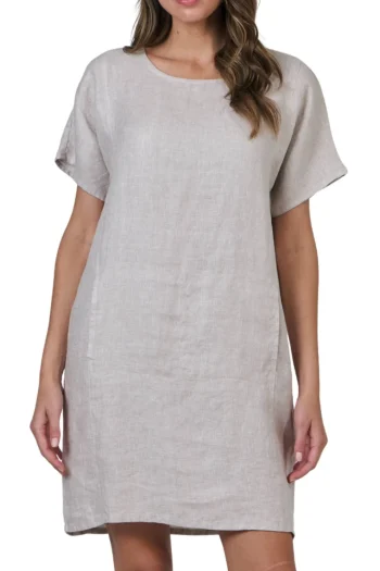 NATURALS BY O AND J Dresses-SHIFT DRESS DUNE