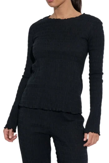 SARA FOX Tops|Winter Style-SHIORI L/S TOP MIDNIGHT