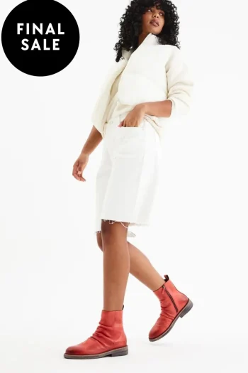 ROLLIES Shoes-SIDEZIP RISE RED